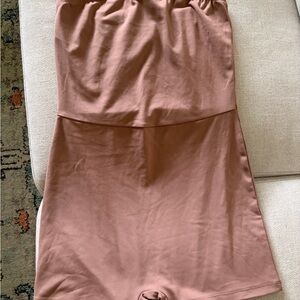 Tan Strapless Romper